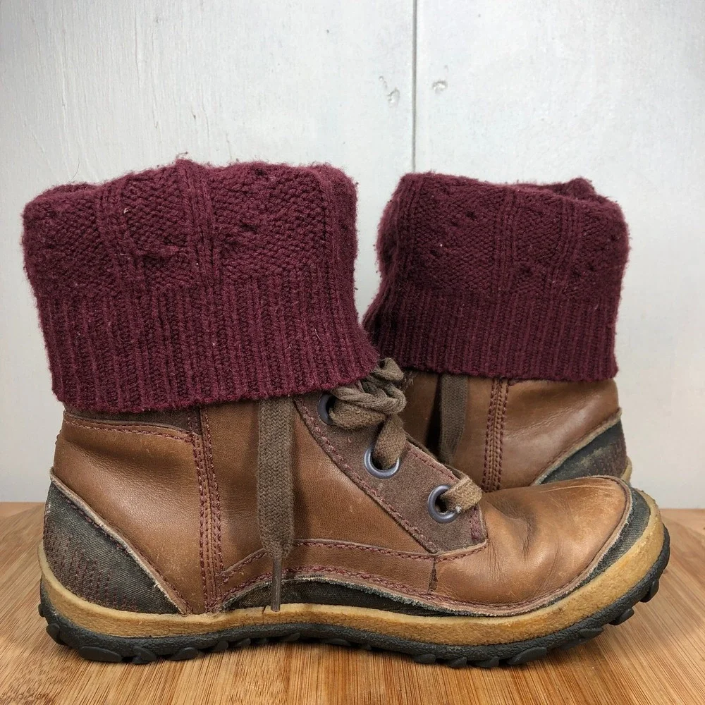Merrell Dauphine Womens size 8 shoes brown leather waterproof winter boots